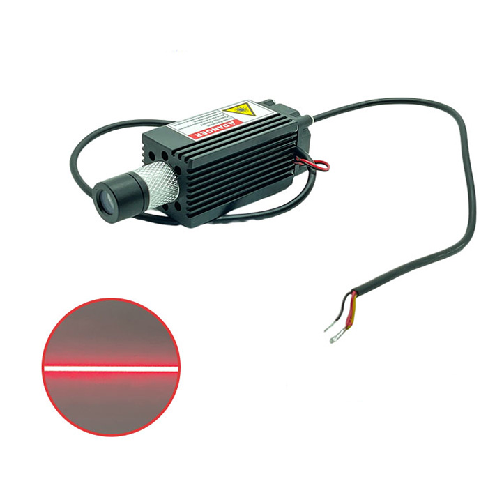 Powell Lens Laser Module 638nm 300~500mW Uniform Line Laser with TTL Modulation - Click Image to Close